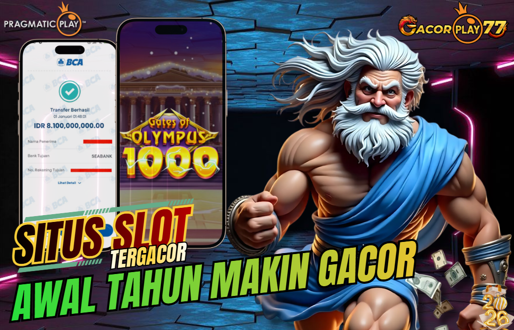 Selamat kepada user id : je***an Wede Rp 8.100.000 di Game Gates of Olympus 1000 PRAGMATIC PLAY Cair Gk Sampe 1 Menit! Menang Mudah di Gacorplay77